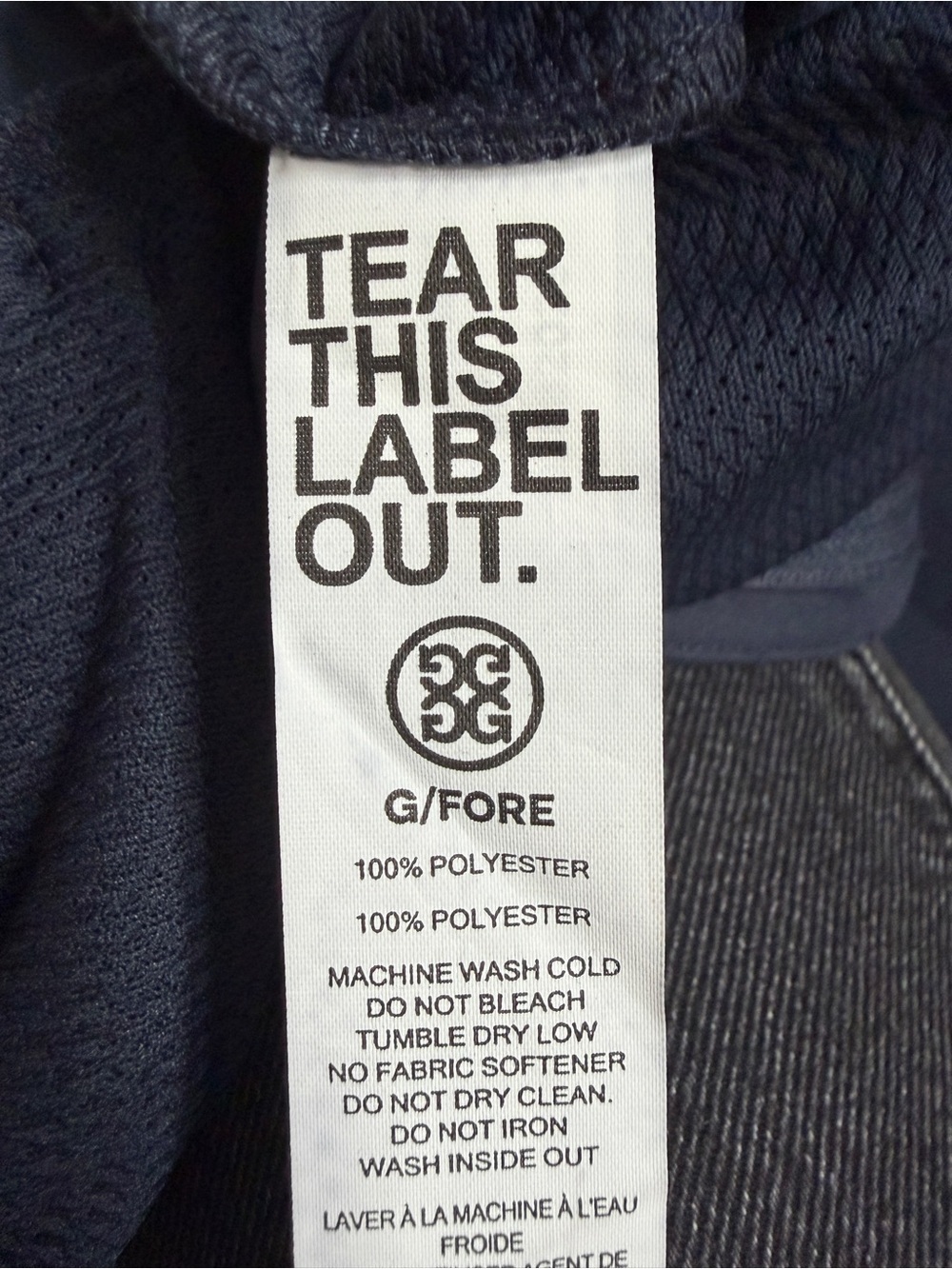 G/Fore Men's Tech Tab 4 Way Stretch Golf Pants Trouser Navy Blue 32x28 G4MS23B91 - Picture 12 of 12